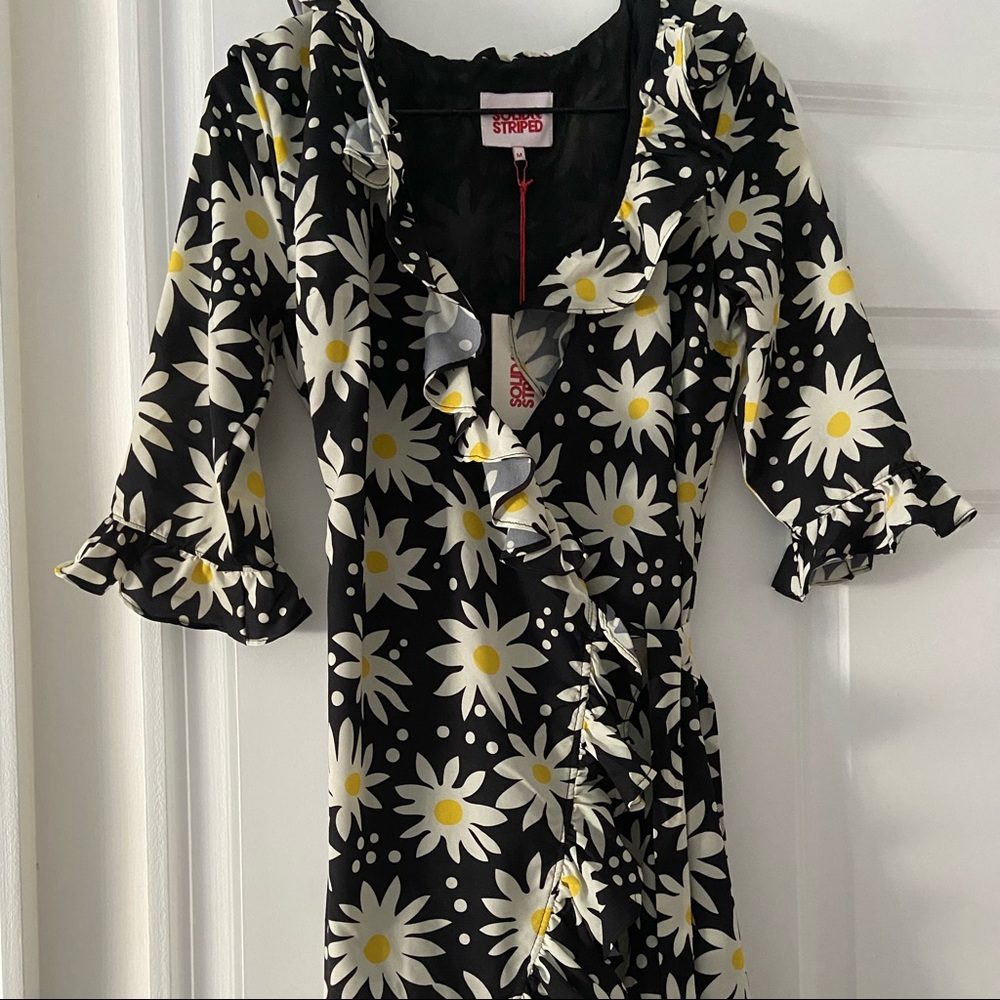 Solid & Striped Wrap Dress